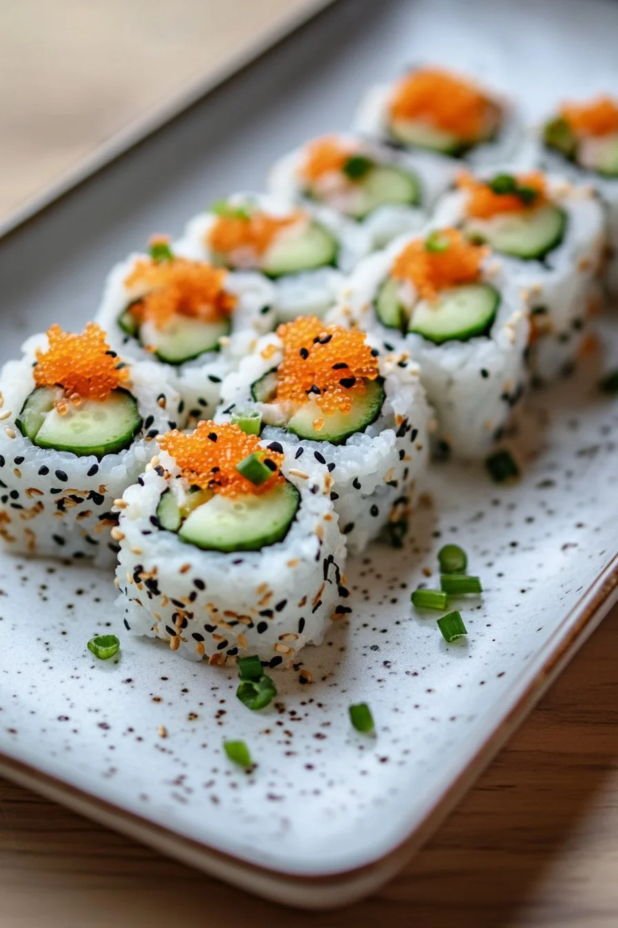 Sałatka z ogórka California Roll