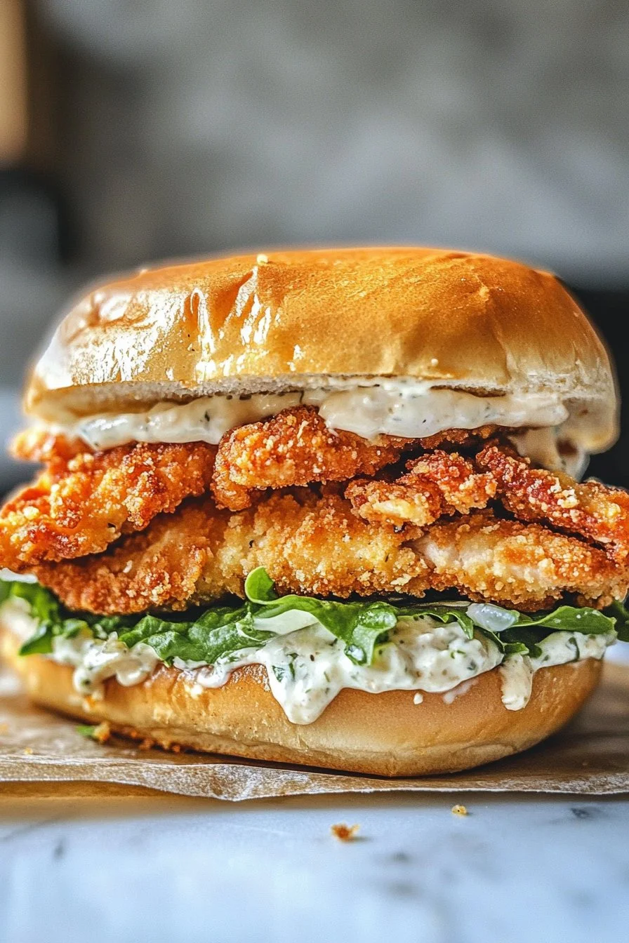 Crispy Chicken Caesar Sandwich in Polish is "Kanapka z chrupiącym kurczakiem i sosem Cezar".