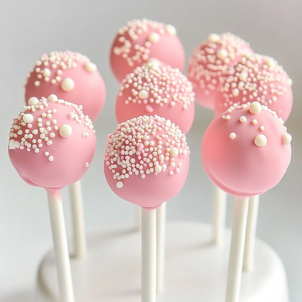 Pyszne Cake Pop z Starbucks w różnych smakach na białym talerzu