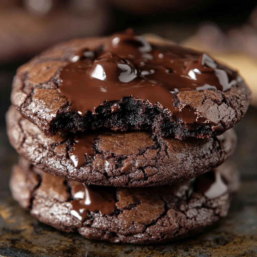 Ciasteczka brownie o fudżowej konsystencji, idealne na słodkie przerwy.