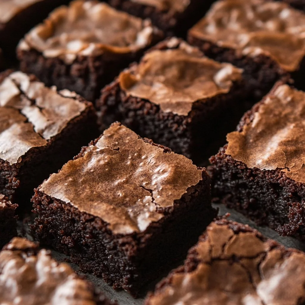 Łatwe brownie na czekoladowym cieście