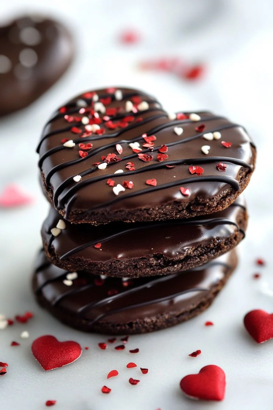 Ciastka Ganache na Walentynki