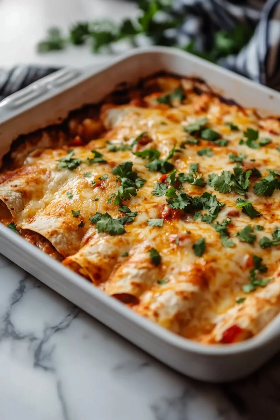 Ostateczne szybkie i łatwe enchilady z kurczakiem