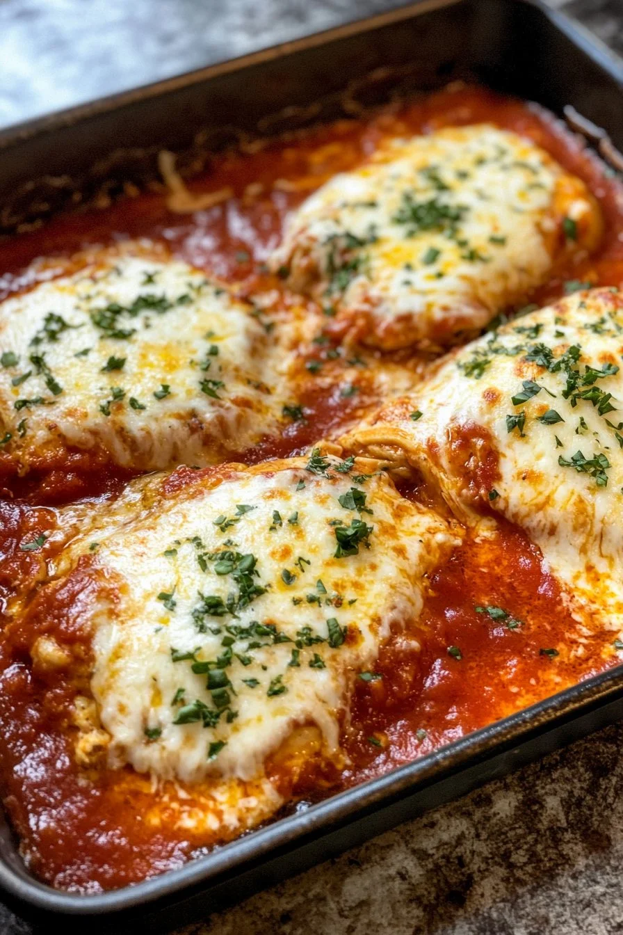Pieczeń z kurczaka po parmeńsku