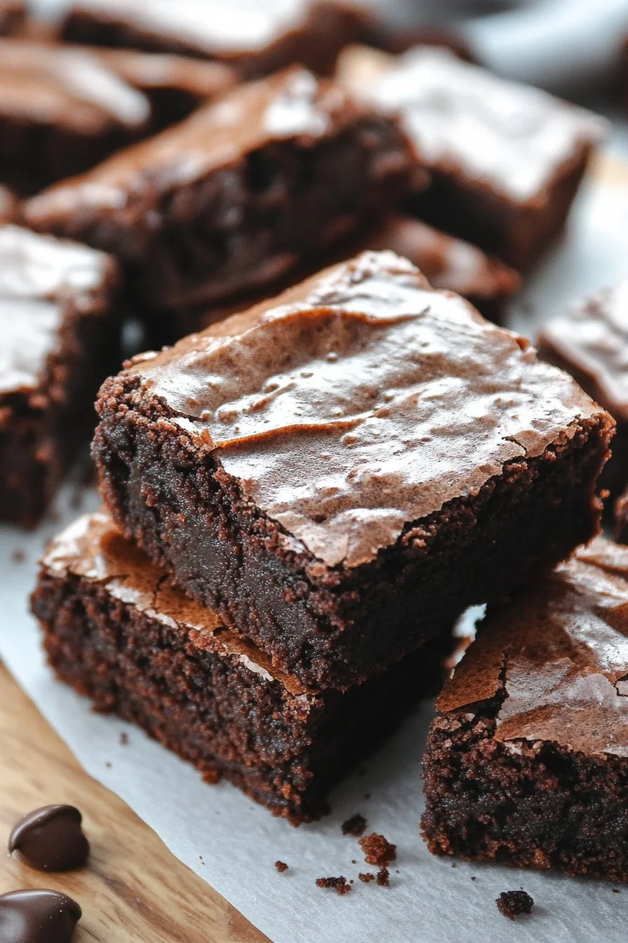 Mączyste brownie z jogurtem greckim