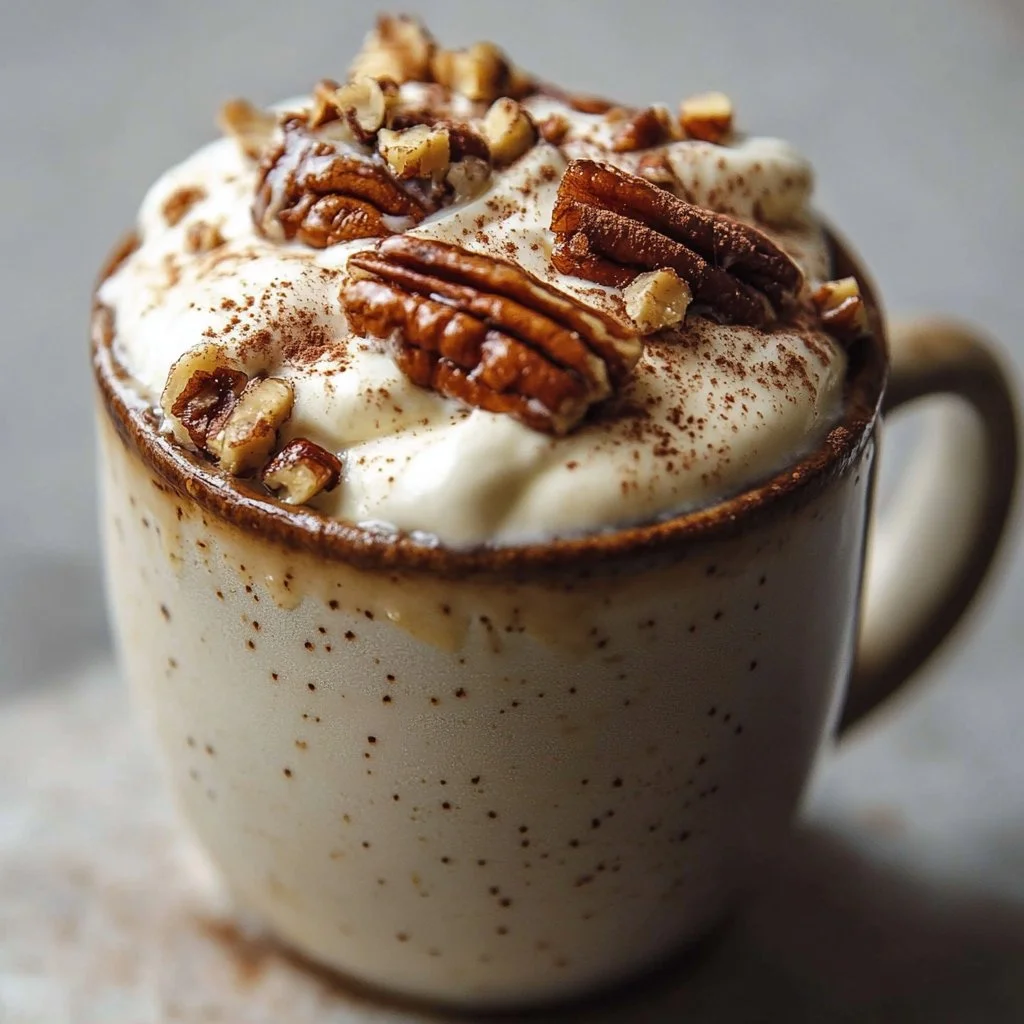 3-minutowe keto mug cake cynamonowe przygotowane w kubku