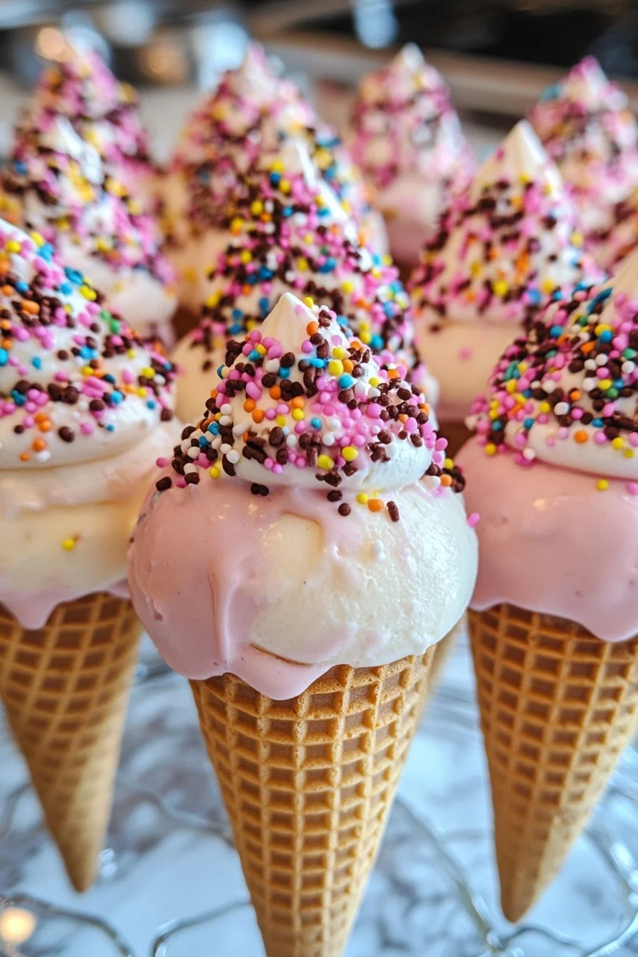 Lody w Kształcie Ciasteczkowych Kulek