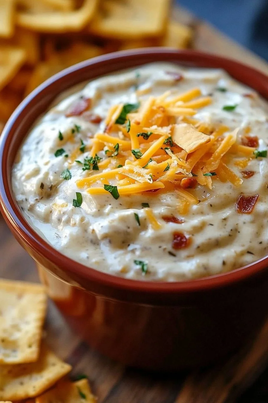 Dip Ranchowy z Cheddarem