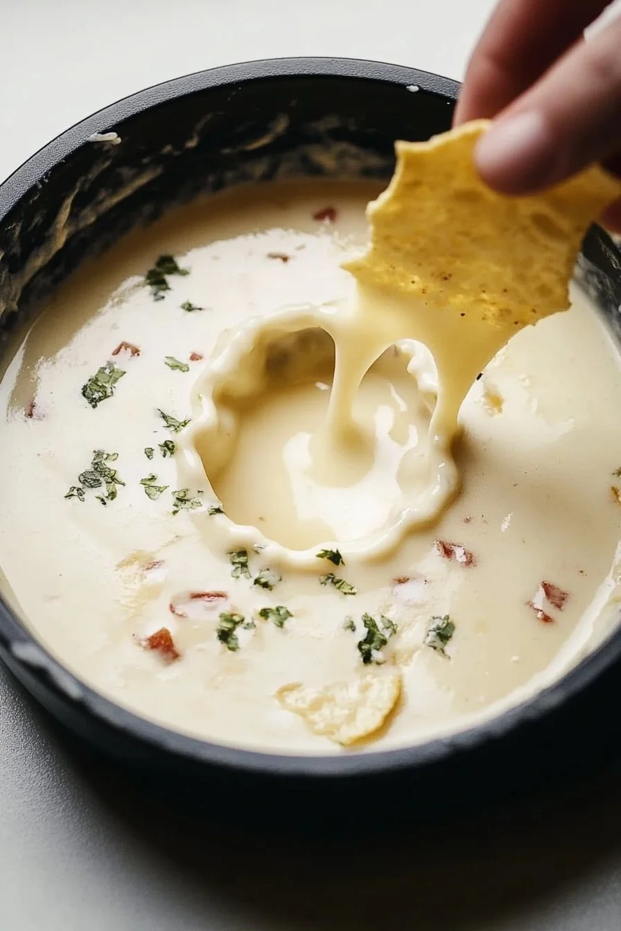 Biały dip queso (meksykański dip serowy)