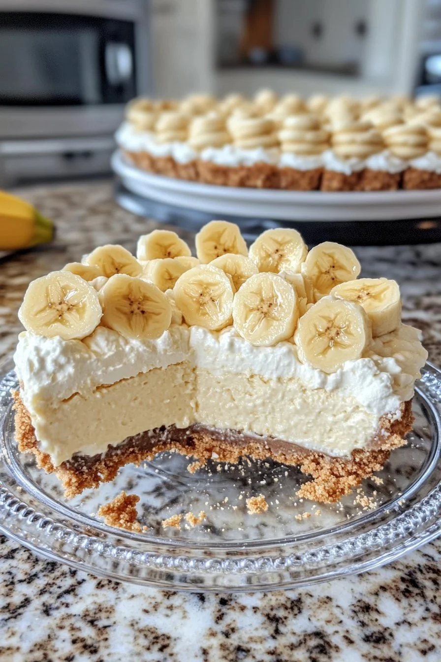 Sernik z bananowym budyniem