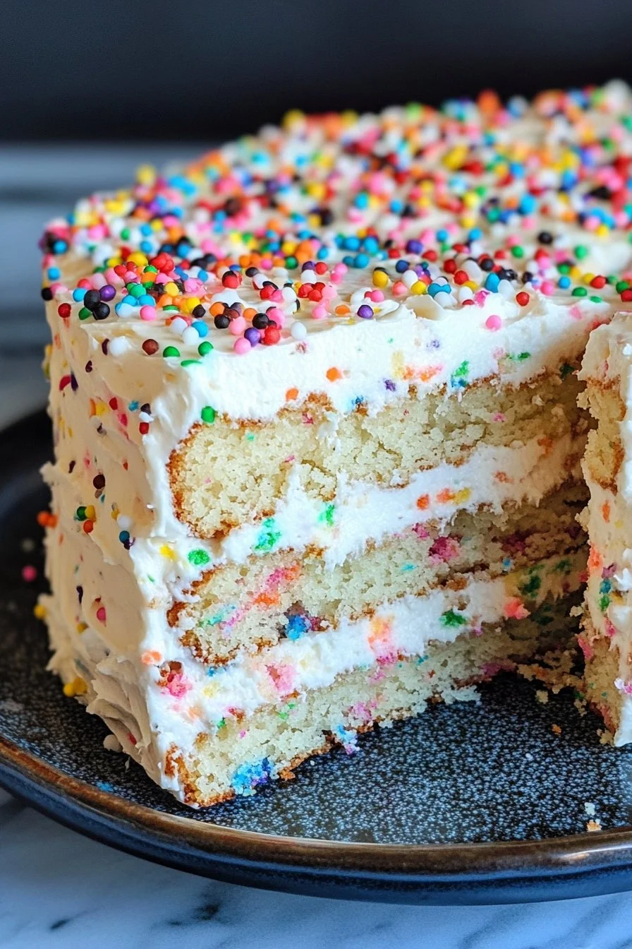 Tort Poke z Funfetti na Urodziny