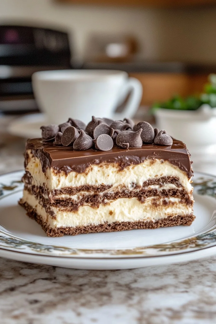 Ciasto Eclair czekoladowe bez pieczenia