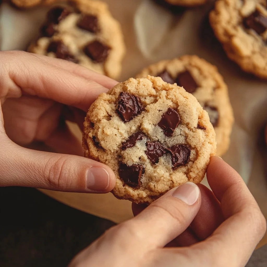 Ciasteczka czekoladowe typu Levain z różnymi chipsami czekoladowymi