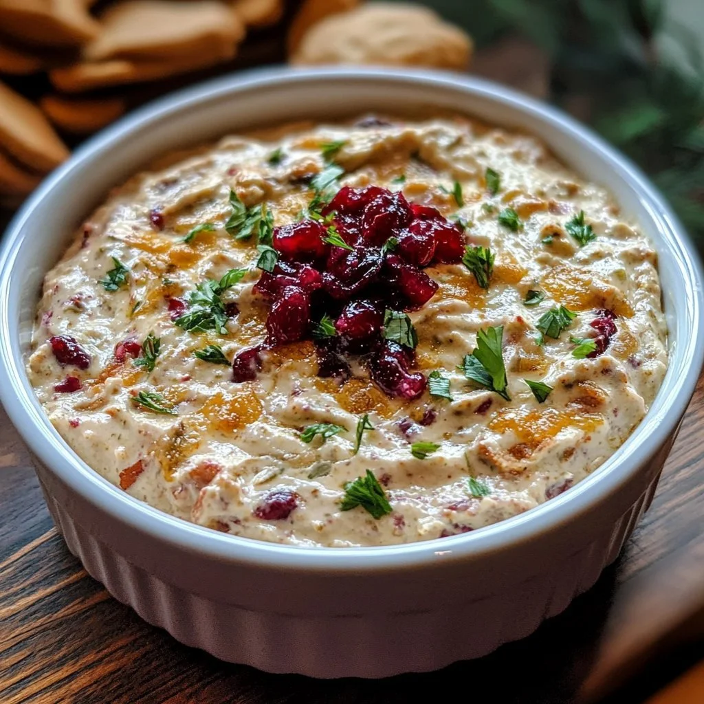Dip z żurawiny i jalapeño na świątecznym stole