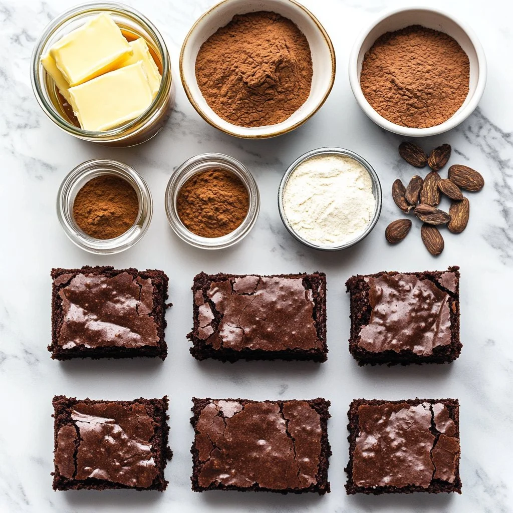 Łatwe Keto Brownie z mąki migdałowej - smaczne, niskowęglowodanowe ciasto