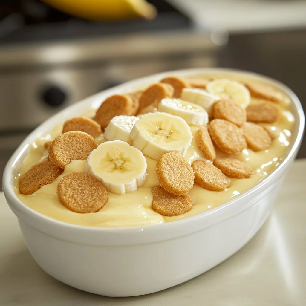 Łatwy przepis na 3-warstwowy budyń bananowy