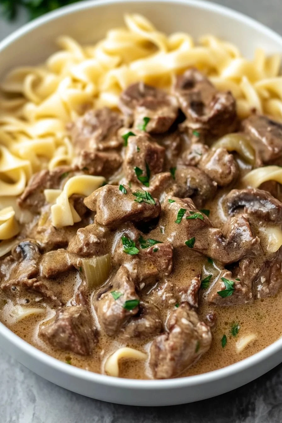 Boeuf Stroganow