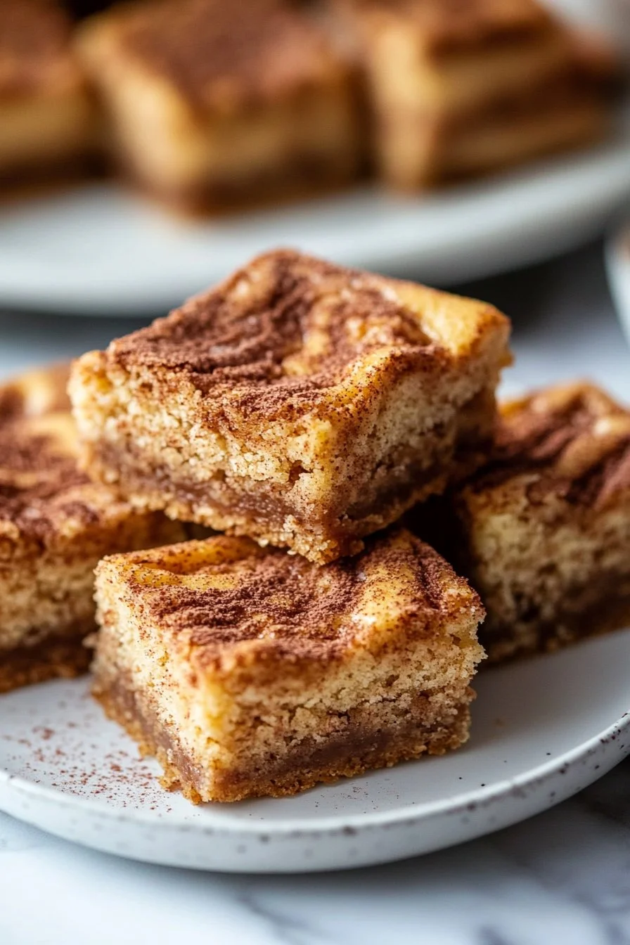 Cynamonowe Snickerdoodle Blondie z Wiatrakiem