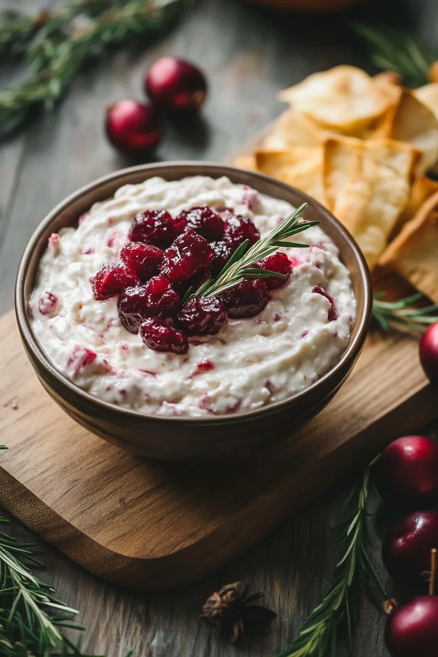 Dip z serka kremowego z żurawiną i jalapeño