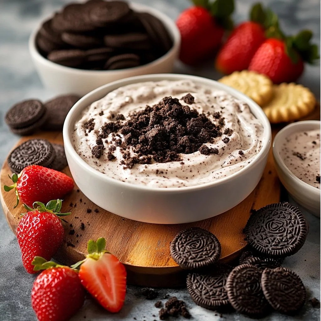 Ciasteczka Oreo zanurzone w mleku z pysznym efektem