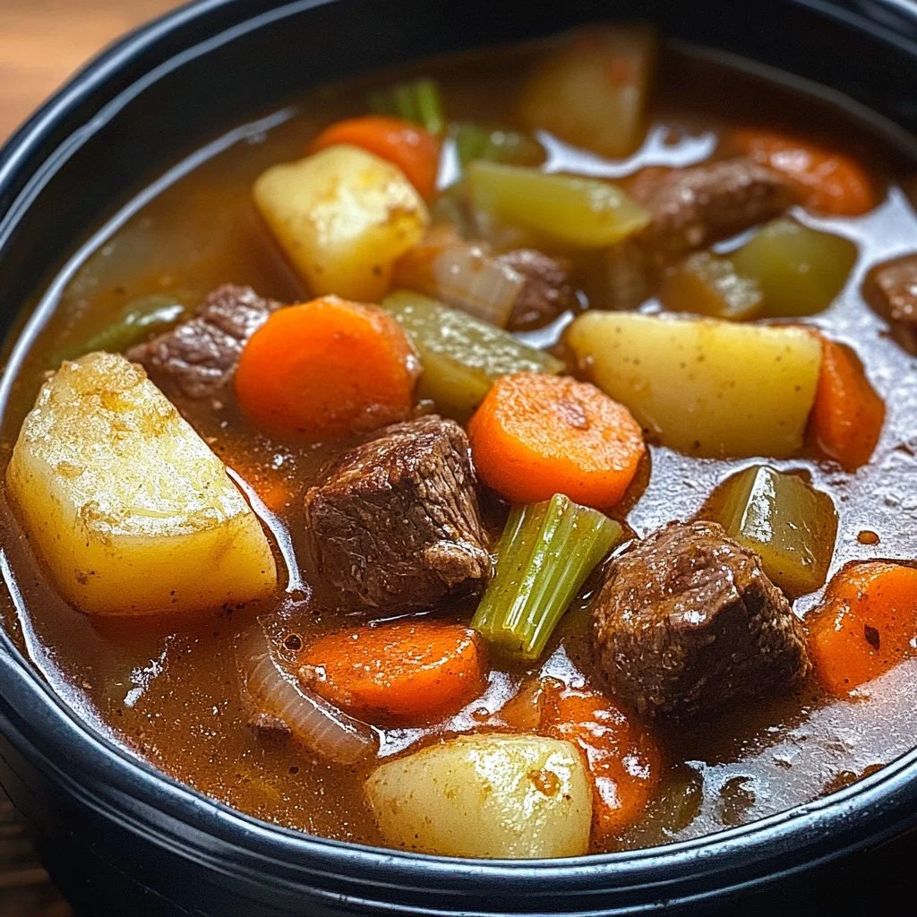 Zupa wołowa według Paula Deena z aromatycznymi składnikami