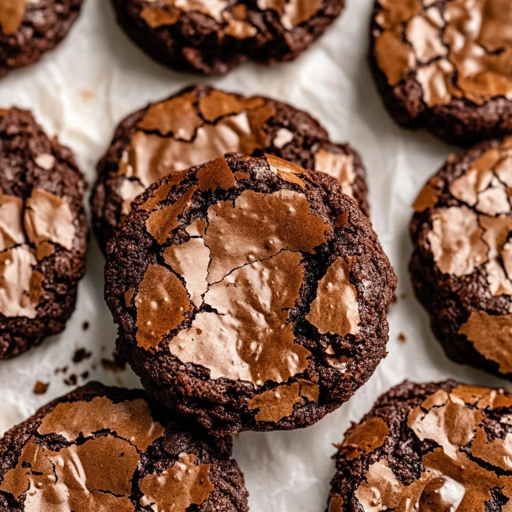 Ciasteczka brownie gourmet z apetycznym czekoladowym wnętrzem