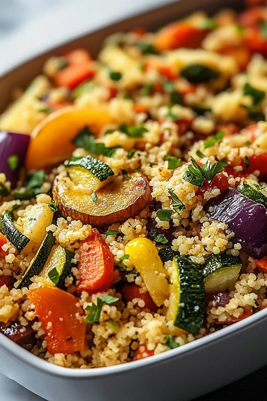 Couscous z pieczonymi warzywami