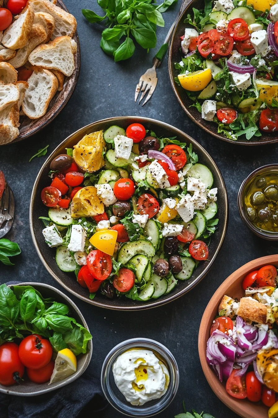 Sałatka mezze z Morza Śródziemnego