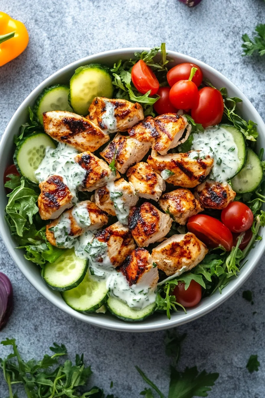 Sałatka z Kurczaka z Tzatziki