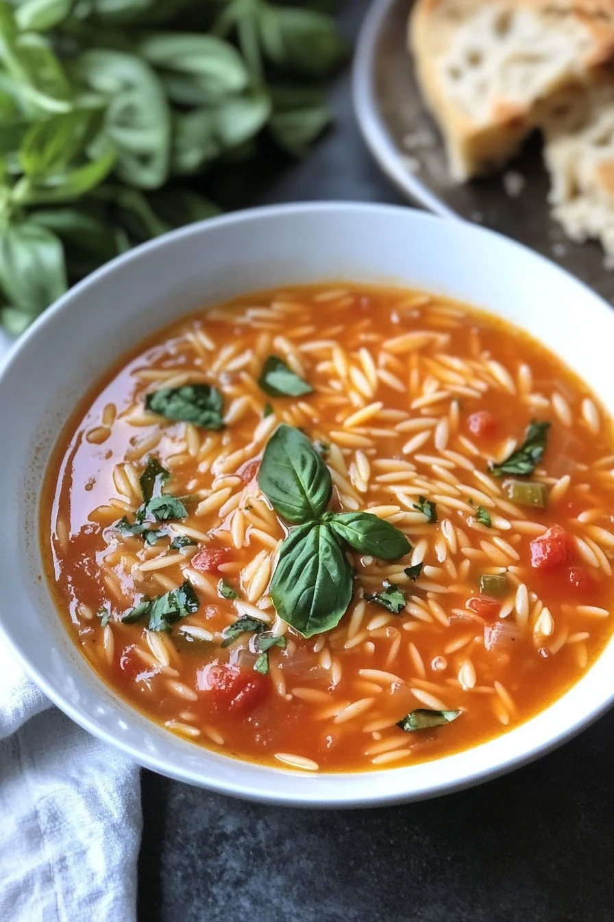 Zupa Orzo w Stylu Śródziemnomorskim