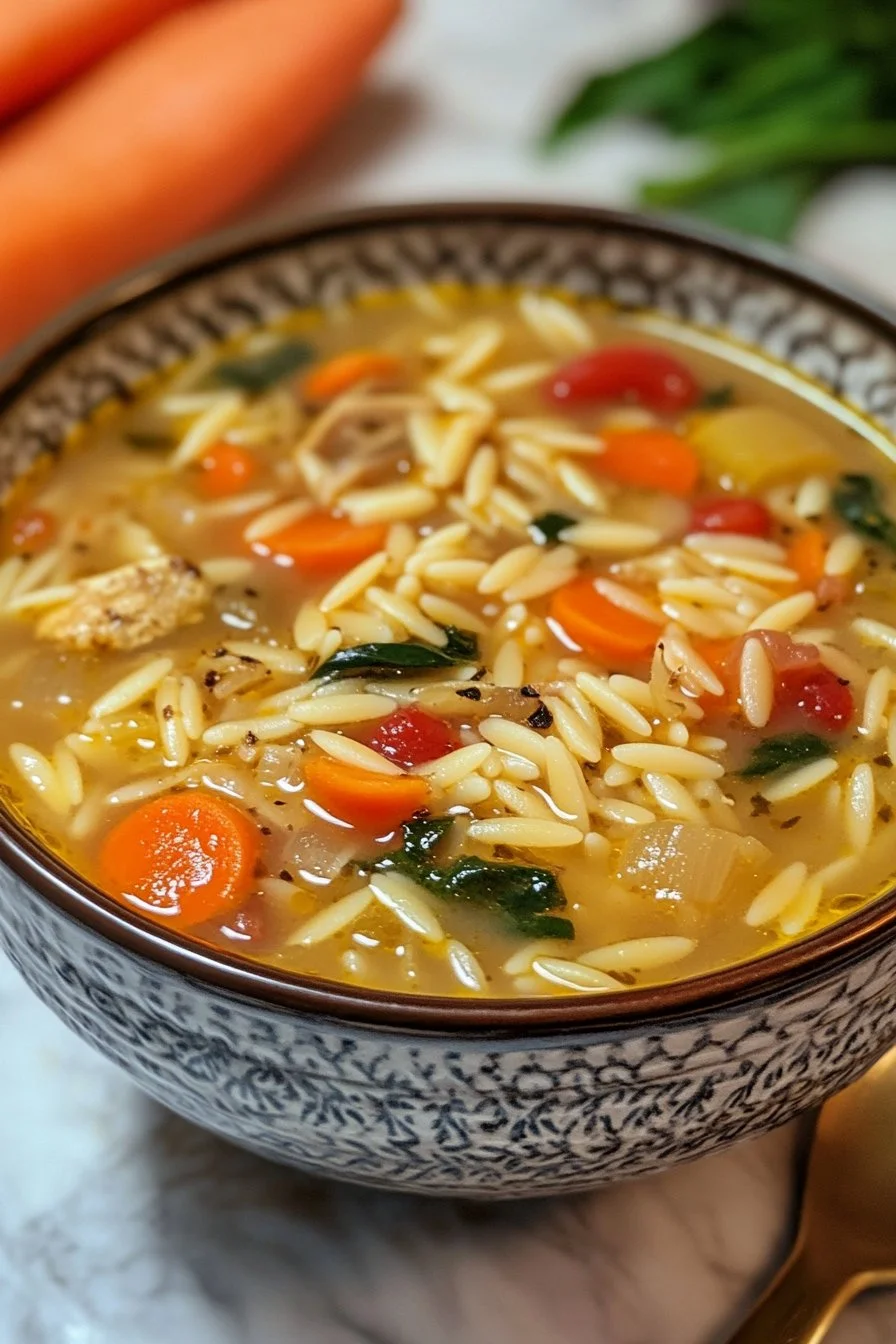 Zupa orzo wegetariańska