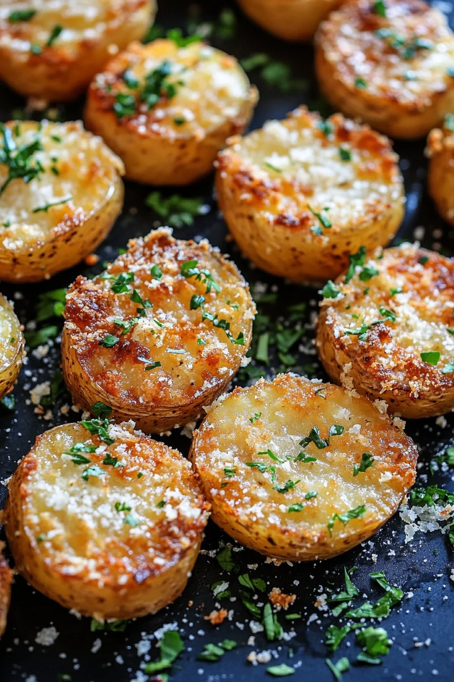 Chrupiace ziemniaki z parmezanem