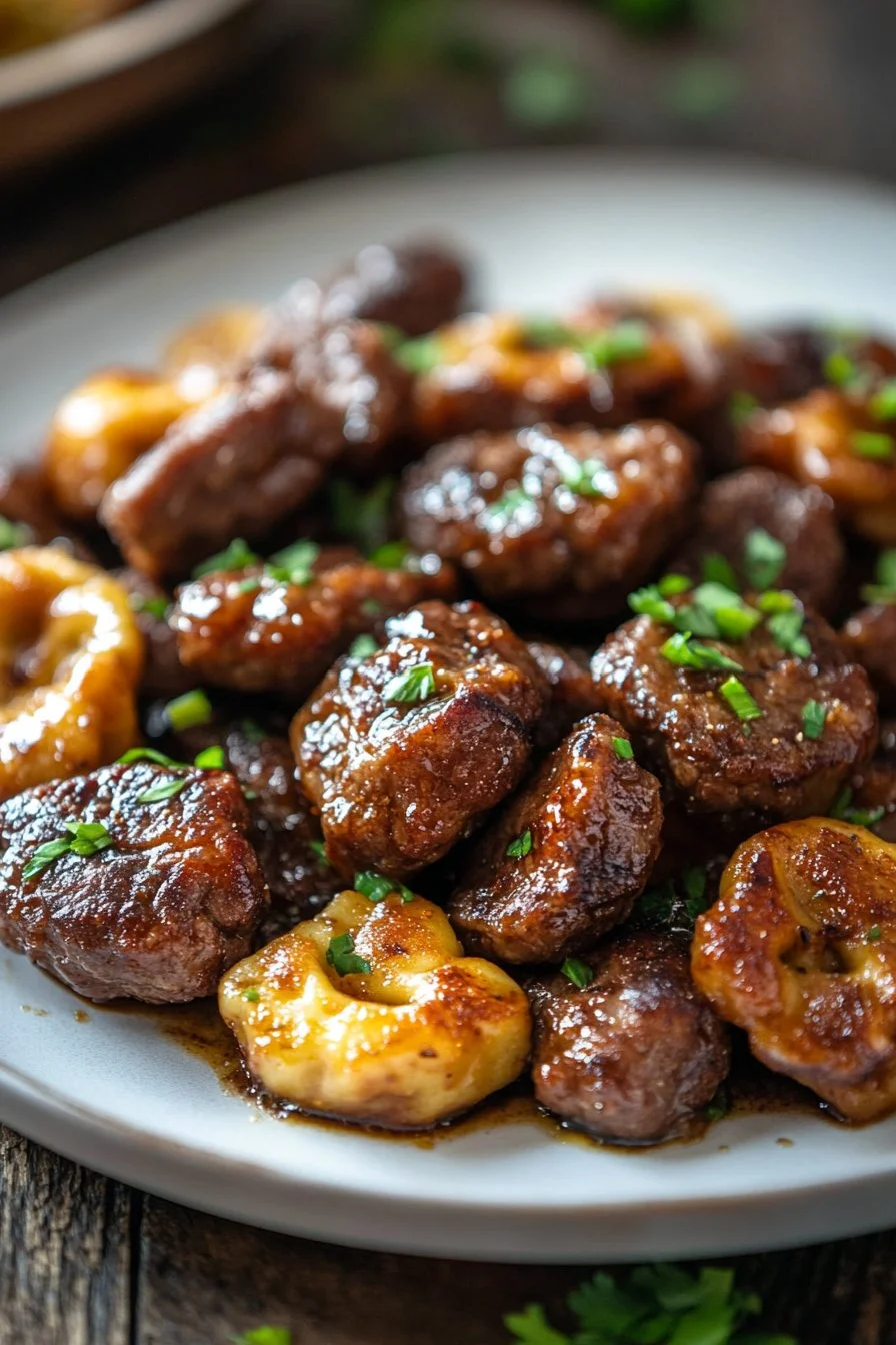 Cowboy Masło Tortellini Kawałki Steku