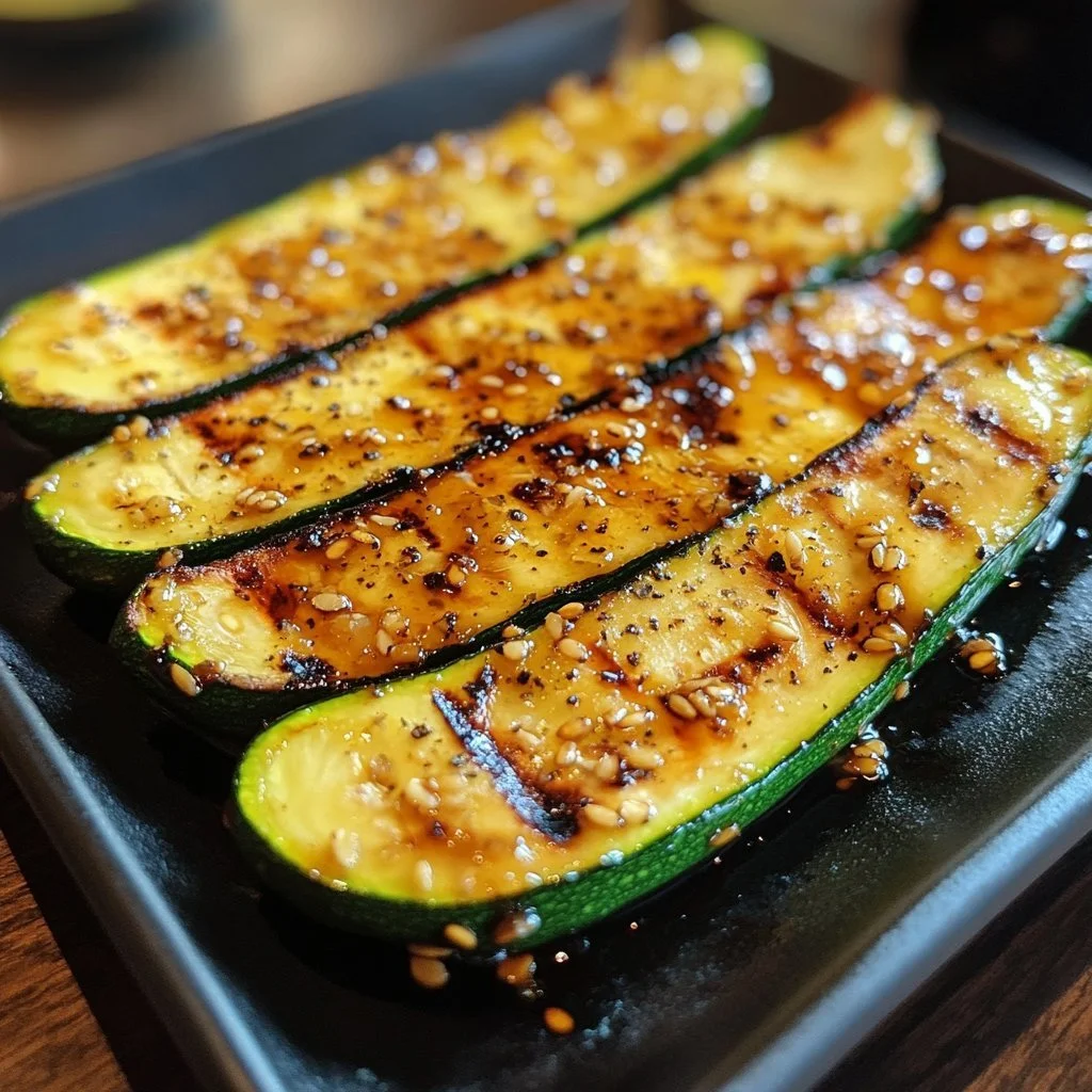 Hibachi Cukinia - pyszne danie warzywne przygotowane na grillu.