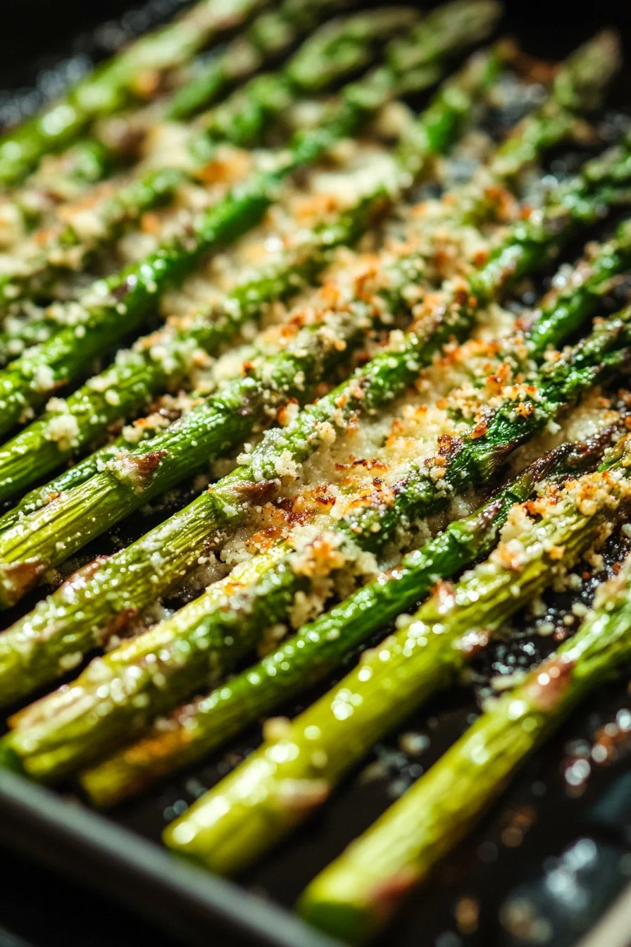 Parmezan Pieczony Sposób na Szparagi
