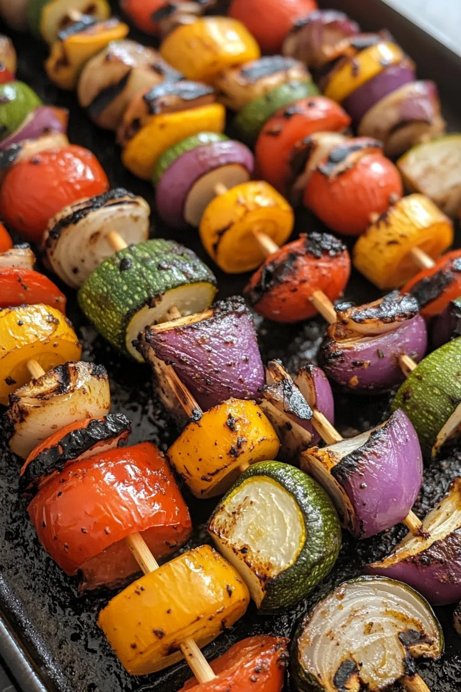 Przepis na kababy z grillowanymi warzywami
