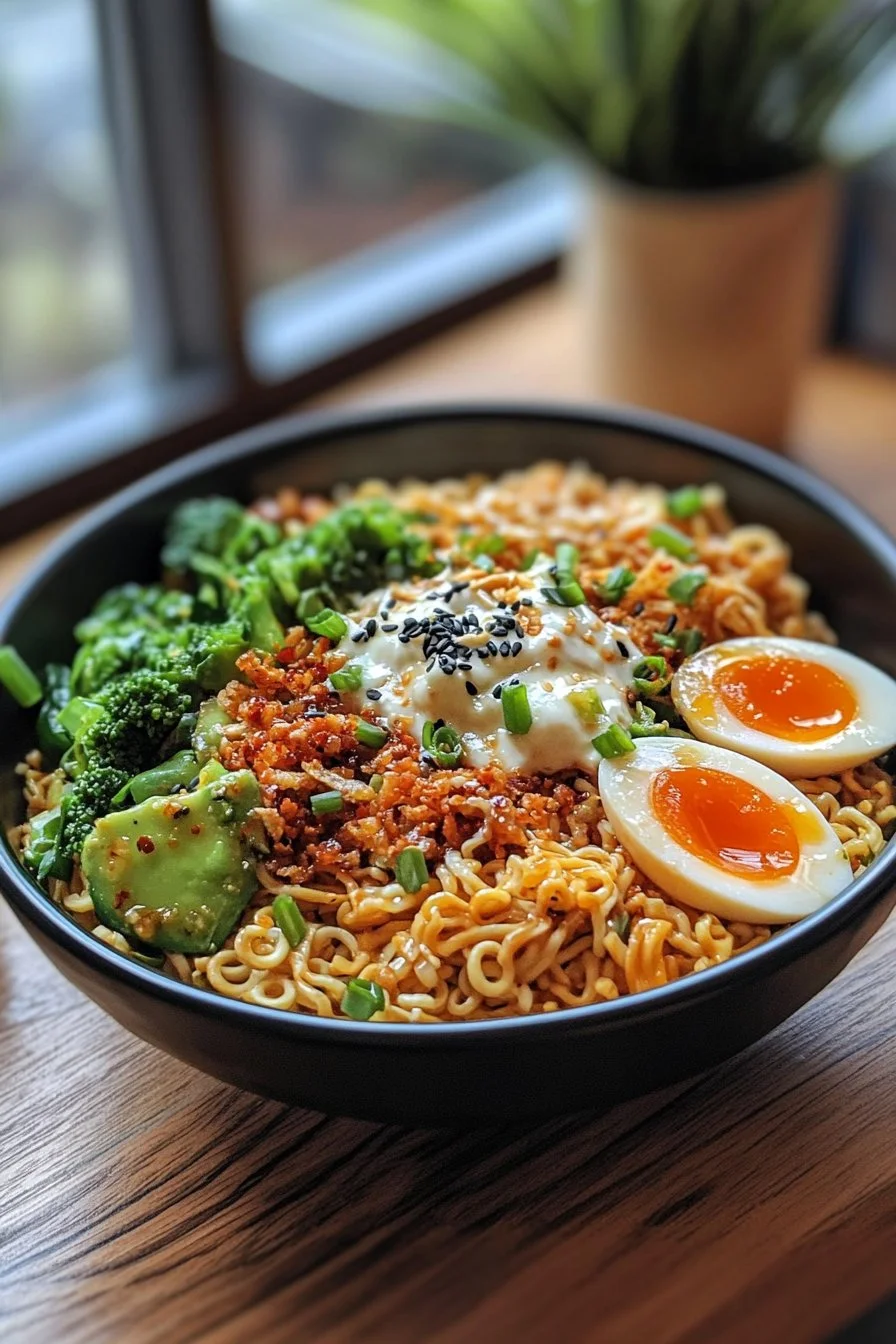 Sałatka chrupiąca z ramen