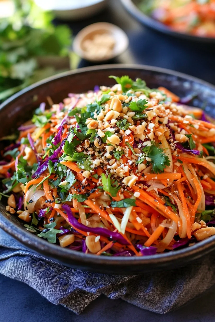 Sałatka Thai Crunch CPK Copycat (z sosem orzechowym imbirowym)