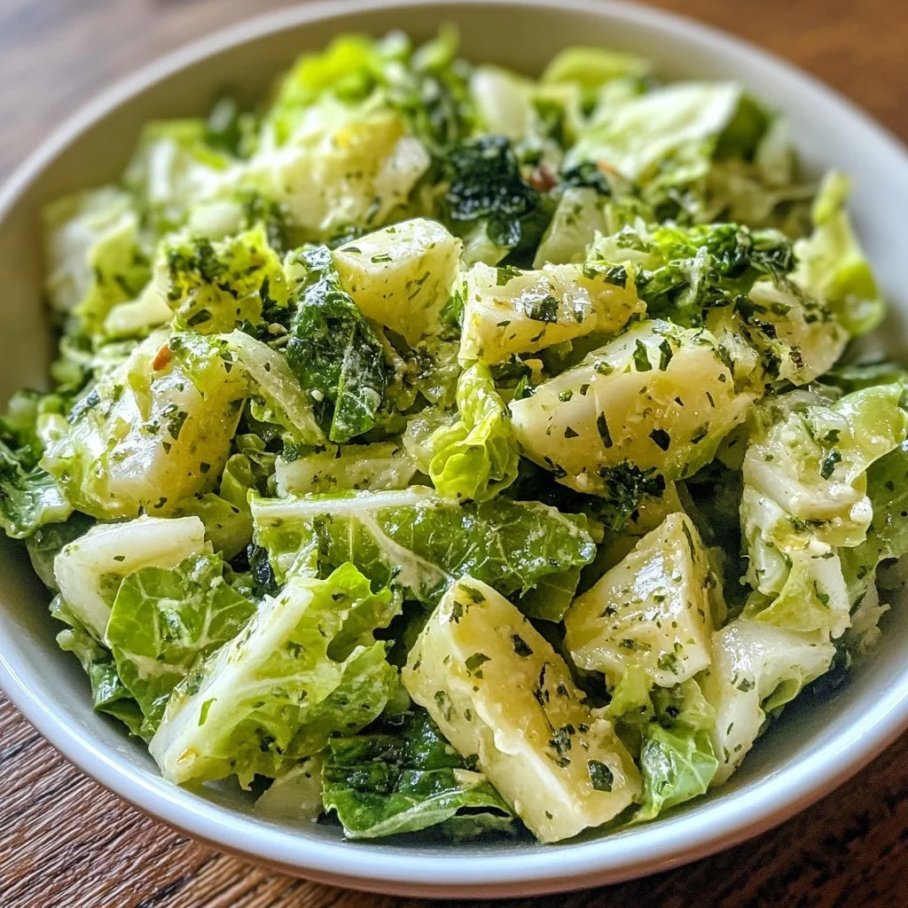 Sałatka z kapusty Green Goddess z sosem i świeżymi ziołami