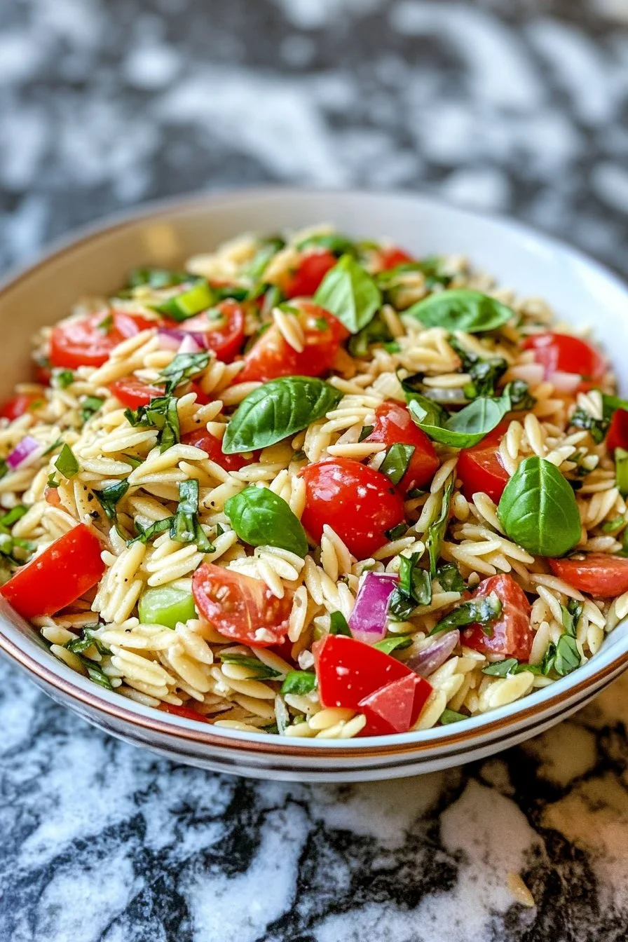 Sałatka z Makaronem Orzo
