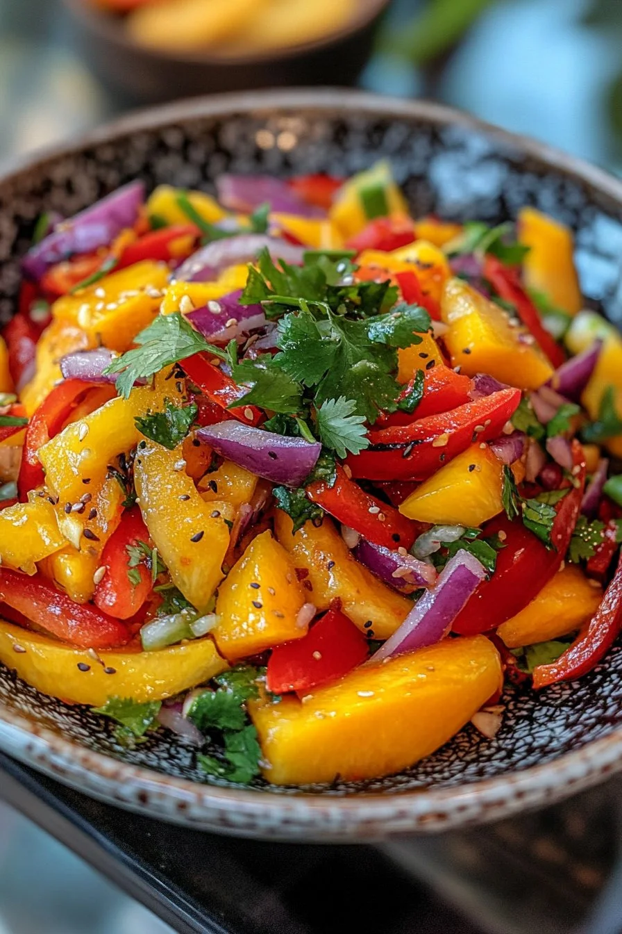 Sałatka z Mango po Tajsku