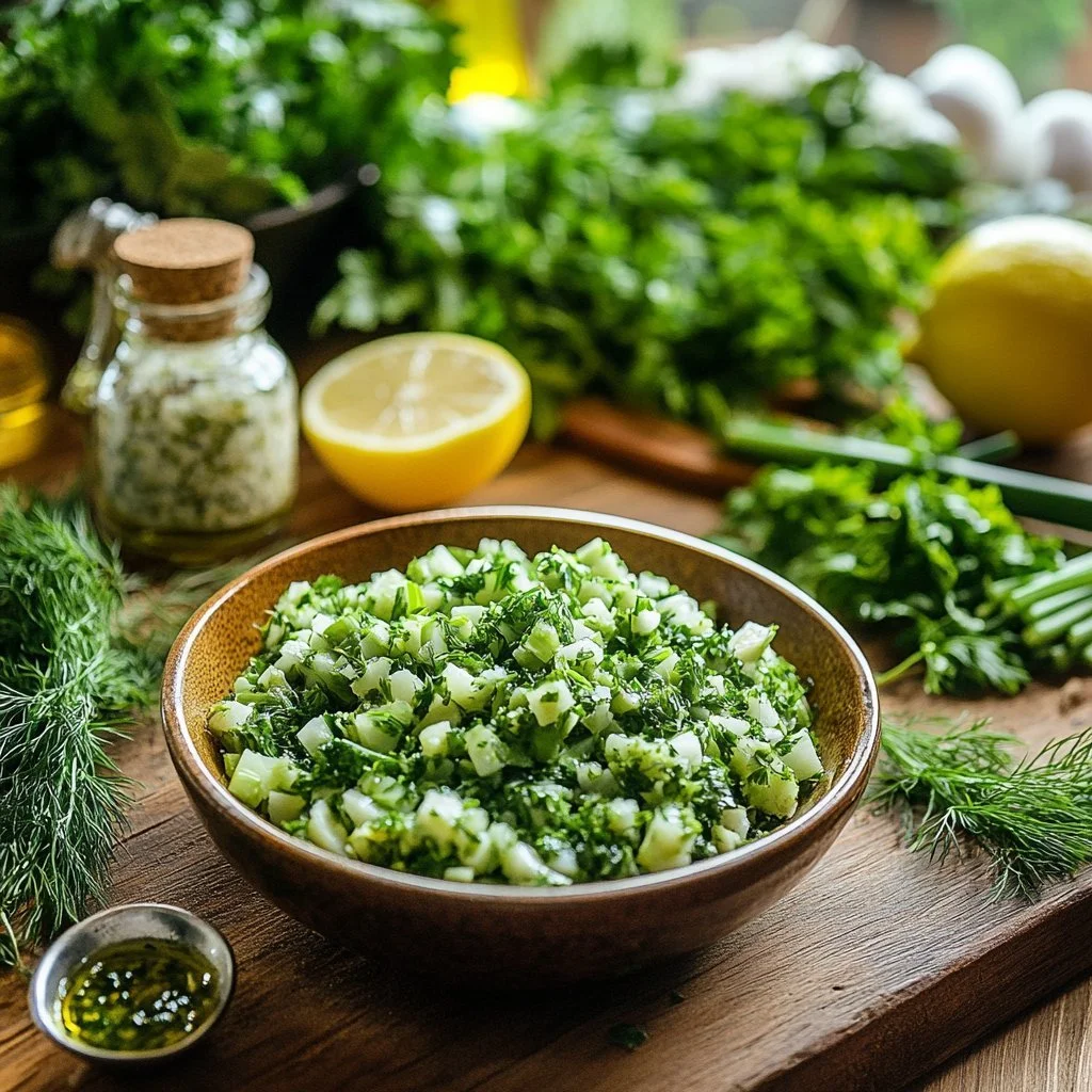 Sałatka z sałaty z kolorowymi warzywami i sosem vinaigrette