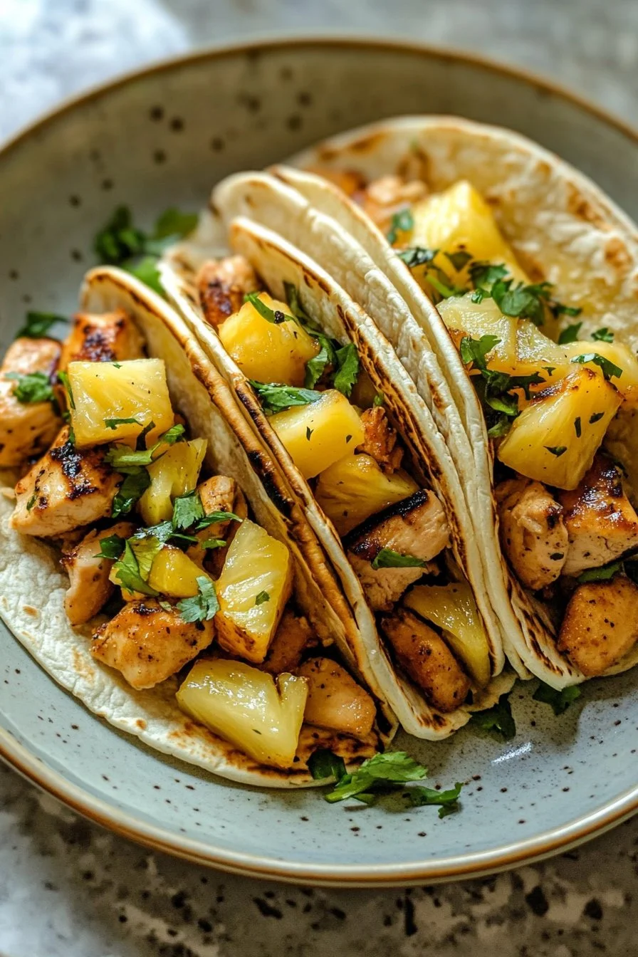 Tacos z Kurczakiem i Ananasem w Jednym Naczyniu