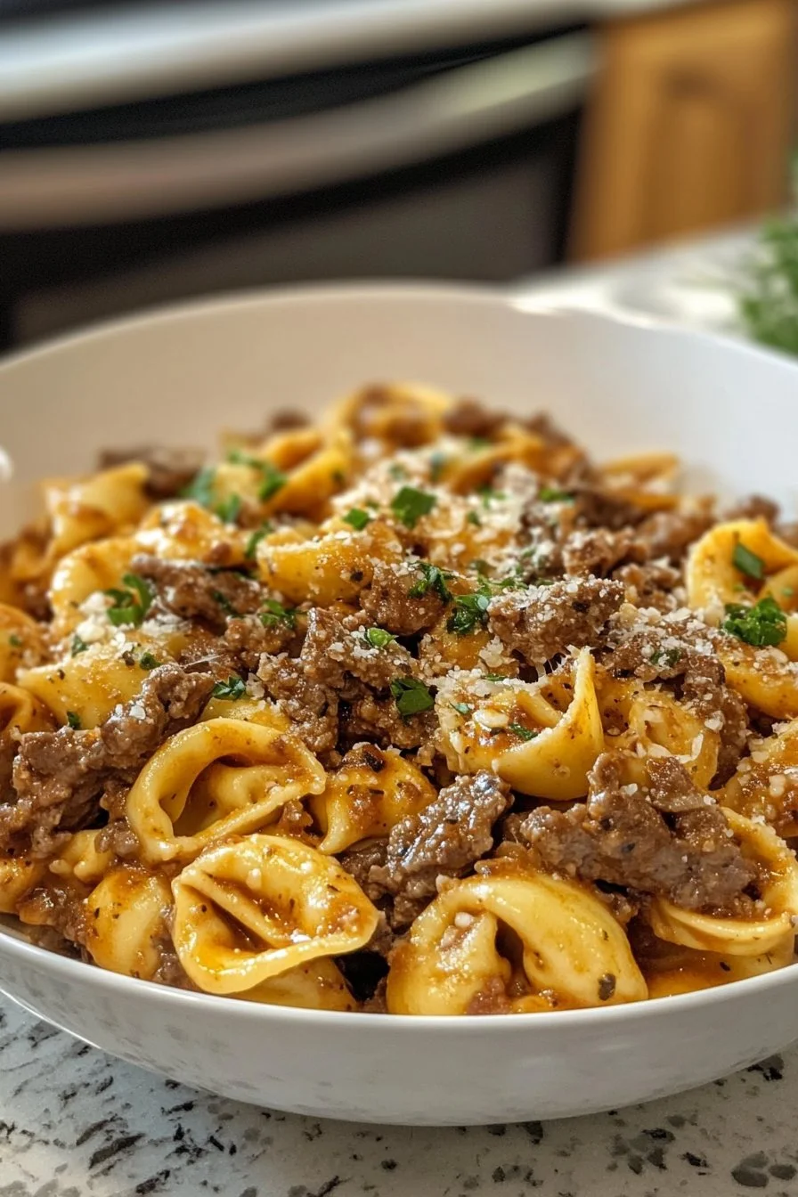 Tortellini z Philly Cheesesteak