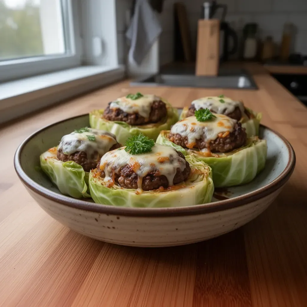Burgery z kapusty pieczone w piekarniku jako zdrowa alternatywa