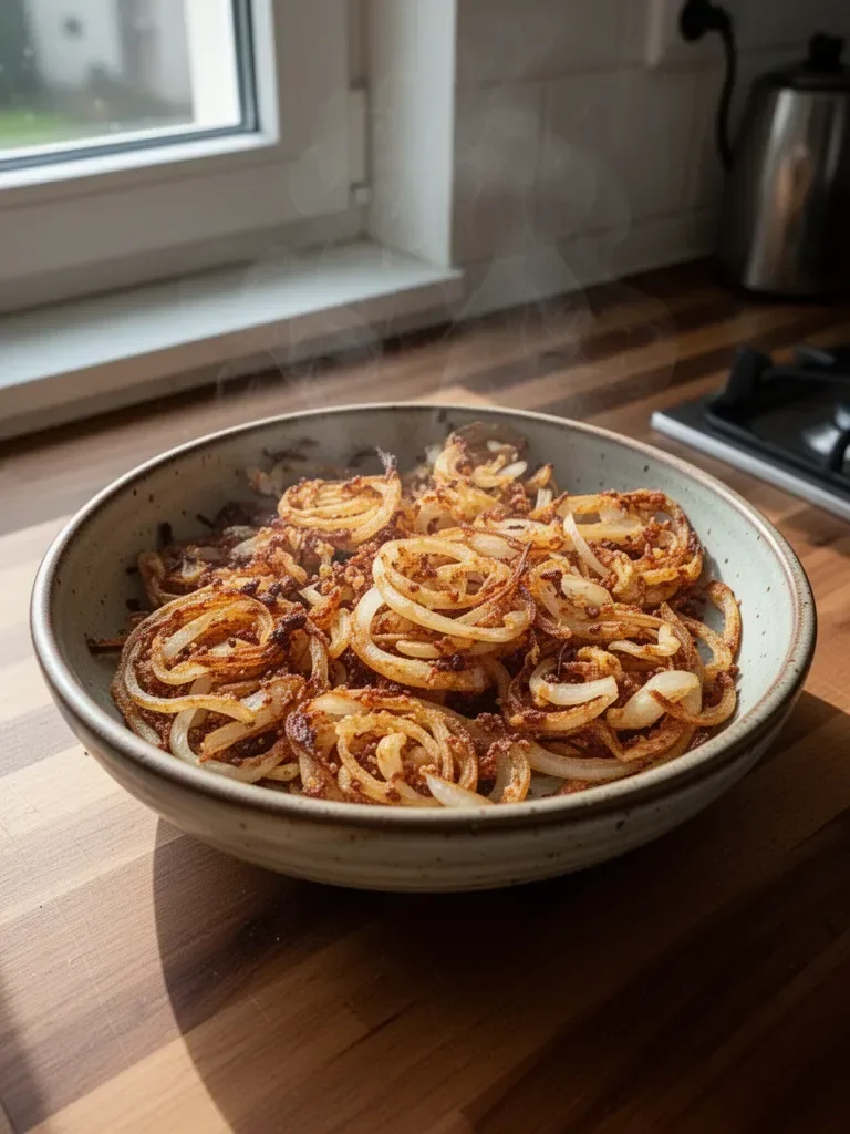 Chipsy cebulowe z frytkownicy powietrznej
