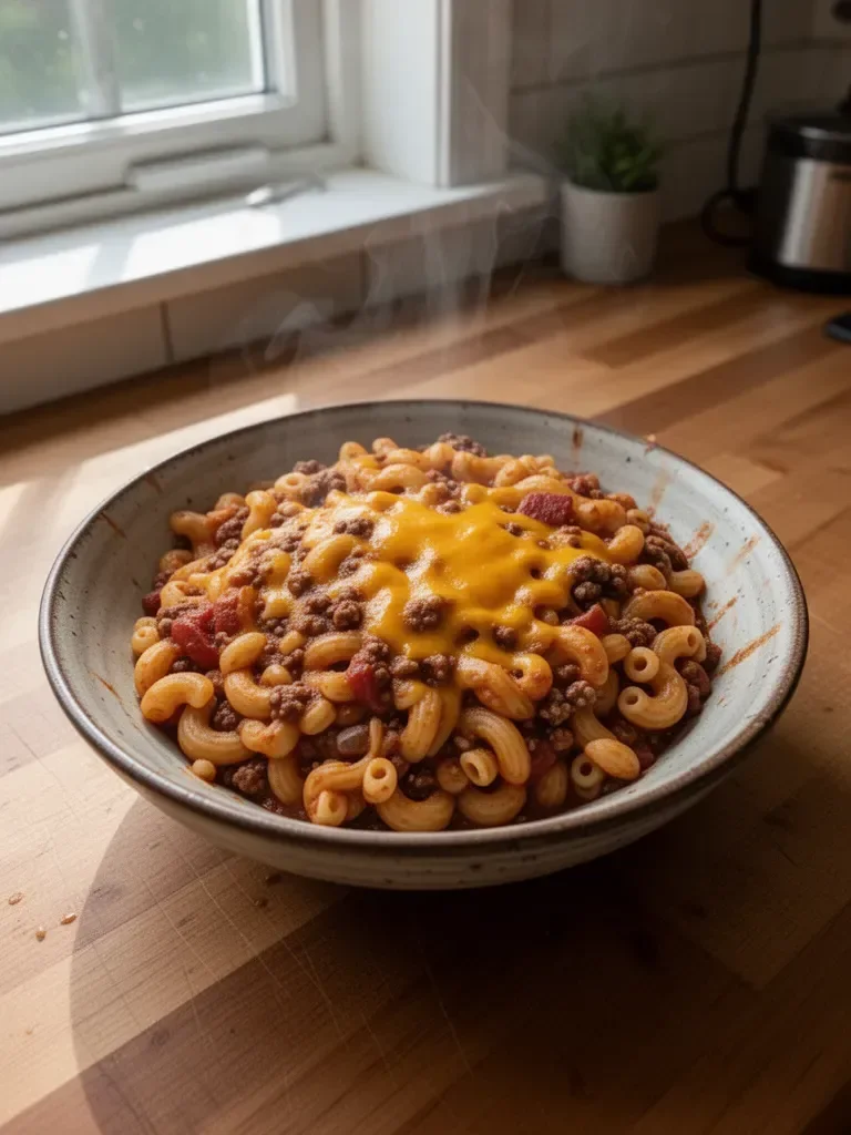 Crock Pot Serowy Chili Mac