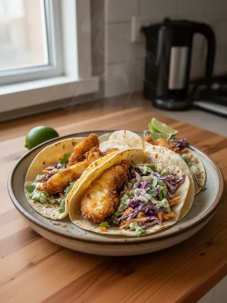 Kryte Tacos z Rybą i Kolendrą z Limonką