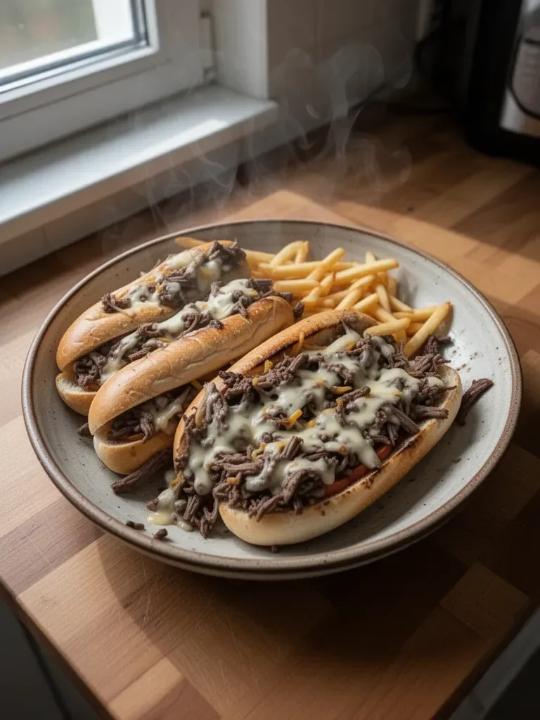 Łatwy przepis na Philly Cheesesteak w wolnowarze