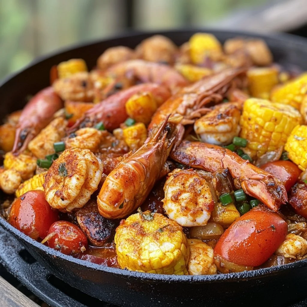 Ostry Cajunowy Bulion Owoców Morza – aromatyczne danie z kuchni Cajun